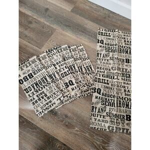 Ritz BBQ Grill Kitchen 100% Cotton‎ Towels set of 7 #7